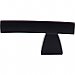 Top Knobs TK2BLK Arched Knob/Pull 2 1/2 Inch in Flat Black