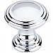 Top Knobs TK320PC Reeded Knob 1 1/4 Inch in Polished Chrome