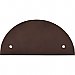 Top Knobs TK54ORB Half Circle Back Plate 3 1/2 Inch Center to Center in Oil Rubbed Bronze