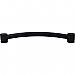 Top Knobs TK67BLK Oval Appliance Pull 12 Inch Center to Center in Flat Black