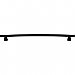 Top Knobs TK6BLK Arched Pull 12 Inch Center to Center in Flat Black