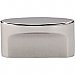 Top Knobs TK74PN Oval Medium Slot Knob 1 1/2 Inch Center to Center in Polished Nickel
