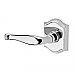 Baldwin HDDECLTAR260 Decorative Single Dummy Lever with Traditional Arch Rose - Left Handed