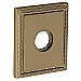 Baldwin R036050PS Pair of 3.225" Height Square Rope Passage Rosettes