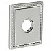 Baldwin R036264IPV Individual 3.225" Height Square Rope Privacy Rosette