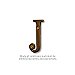 Salsbury 1240A-J Solid Brass Letter 3 Inches J