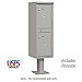 Salsbury 3302GRY-U Outdoor Parcel Locker 2 Compartments USPS Access