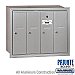 Salsbury 3504ARP Vertical Mailbox 4 Doors Recessed Mounted Private Access