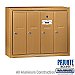 Salsbury 3504BSP Vertical Mailbox 4 Doors Surface Mounted Private Access