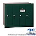 Salsbury 3504GRP Vertical Mailbox 4 Doors Recessed Mounted Private Access