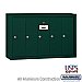 Salsbury 3505GSU Vertical Mailbox 5 Doors Surface Mounted USPS Access