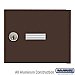 Salsbury 3651BRZ Replacement Door and Lock Standard A Size for 4B+ Horizontal Mailbox with 2 Keys