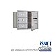 Salsbury 3706D-05AFP 4C Horizontal Mailbox 6 Door High Unit 23 1/2 Inches Double Column 5 MB2 Doors Front Loading Private Access