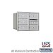 Salsbury 3706D-05ARU 4C Horizontal Mailbox 6 Door High Unit 23 1/2 Inches Double Column 5 MB2 Doors Rear Loading USPS Access