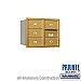 Salsbury 3706D-05GRP 4C Horizontal Mailbox 6 Door High Unit 23 1/2 Inches Double Column 5 MB2 Doors Rear Loading Private Access