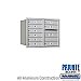 Salsbury 3706D-09ARP 4C Horizontal Mailbox 6 Door High Unit 23 1/2 Inches Double Column 9 MB1 Doors Rear Loading Private Access