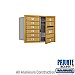 Salsbury 3706D-09GFP 4C Horizontal Mailbox 6 Door High Unit 23 1/2 Inches Double Column 9 MB1 Doors Front Loading Private Access