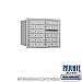 Salsbury 3706D-10ARP 4C Horizontal Mailbox 6 Door High Unit 23 1/2 Inches Double Column 10 MB1 Doors Rear Loading Private Access