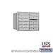 Salsbury 3706D-10ARU 4C Horizontal Mailbox 6 Door High Unit 23 1/2 Inches Double Column 10 MB1 Doors Rear Loading USPS Access