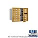 Salsbury 3706D-10GFP 4C Horizontal Mailbox 6 Door High Unit 23 1/2 Inches Double Column 10 MB1 Doors Front Loading Private Access