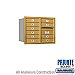 Salsbury 3706D-10GRP 4C Horizontal Mailbox 6 Door High Unit 23 1/2 Inches Double Column 10 MB1 Doors Rear Loading Private Access