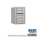 Salsbury 3706S-04ARP 4C Horizontal Mailbox 6 Door High Unit 23 1/2 Inches Single Column 4 MB1 Doors Rear Loading Private Access