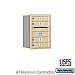Salsbury 3706S-04SRU 4C Horizontal Mailbox 6 Door High Unit 23 1/2 Inches Single Column 4 MB1 Doors Rear Loading USPS Access