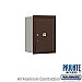 Salsbury 3706S-1PZRP 4C Horizontal Mailbox 6 Door High Unit 23 1/2 Inches Single Column Stand Alone Parcel Locker 1 PL6 Rear Loading Private Access