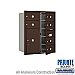 Salsbury 3710D-06ZFP 4C Horizontal Mailbox 10 Door High Unit 37 1/2 Inches Double Column 6 MB2 Doors / 1 PL6 Front Loading Private Access