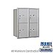 Salsbury 3710D-4PARP 4C Horizontal Mailbox 10 Door High Unit 37 1/2 Inches Double Column Stand Alone Parcel Locker 4 PL5's Rear Loading Private Access