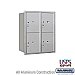 Salsbury 3710D-4PARU 4C Horizontal Mailbox 10 Door High Unit 37 1/2 Inches Double Column Stand Alone Parcel Locker 4 PL5's Rear Loading USPS Access