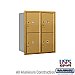 Salsbury 3710D-4PGRU 4C Horizontal Mailbox 10 Door High Unit 37 1/2 Inches Double Column Stand Alone Parcel Locker 4 PL5's Rear Loading USPS Access