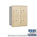 Salsbury 3710D-4PSRP 4C Horizontal Mailbox 10 Door High Unit 37 1/2 Inches Double Column Stand Alone Parcel Locker 4 PL5's Rear Loading Private Access