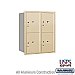 Salsbury 3710D-4PSRU 4C Horizontal Mailbox 10 Door High Unit 37 1/2 Inches Double Column Stand Alone Parcel Locker 4 PL5's Rear Loading USPS Access