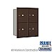 Salsbury 3710D-4PZRP 4C Horizontal Mailbox 10 Door High Unit 37 1/2 Inches Double Column Stand Alone Parcel Locker 4 PL5's Rear Loading Private Access