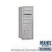 Salsbury 3710S-03ARP 4C Horizontal Mailbox 10 Door High Unit 37 1/2 Inches Single Column 3 MB1 Doors / 1 PL5 Rear Loading Private Access