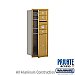 Salsbury 3710S-03GFP 4C Horizontal Mailbox 10 Door High Unit 37 1/2 Inches Single Column 3 MB1 Doors / 1 PL5 Front Loading Private Access