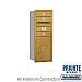 Salsbury 3710S-03GRP 4C Horizontal Mailbox 10 Door High Unit 37 1/2 Inches Single Column 3 MB1 Doors / 1 PL5 Rear Loading Private Access