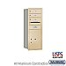 Salsbury 3710S-03SRU 4C Horizontal Mailbox 10 Door High Unit 37 1/2 Inches Single Column 3 MB1 Doors / 1 PL5 Rear Loading USPS Access