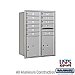 Salsbury 3711D-10ARU 4C Horizontal Mailbox 11 Door High Unit 41 Inches Double Column 10 MB1 Doors / 2 PL5s Rear Loading USPS Access