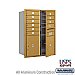 Salsbury 3711D-10GFU 4C Horizontal Mailbox 11 Door High Unit 41 Inches Double Column 10 MB1 Doors / 2 PL5s Front Loading USPS Access