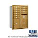 Salsbury 3711D-10GRP 4C Horizontal Mailbox 11 Door High Unit 41 Inches Double Column 10 MB1 Doors / 2 PL5s Rear Loading Private Access