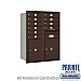 Salsbury 3711D-10ZRP 4C Horizontal Mailbox 11 Door High Unit 41 Inches Double Column 10 MB1 Doors / 2 PL5s Rear Loading Private Access