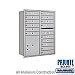 Salsbury 3711D-15ARP 4C Horizontal Mailbox 11 Door High Unit 41 Inches Double Column 15 MB1 Doors / 1 PL5 Rear Loading Private Access