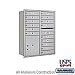 Salsbury 3711D-15ARU 4C Horizontal Mailbox 11 Door High Unit 41 Inches Double Column 15 MB1 Doors / 1 PL5 Rear Loading USPS Access