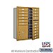 Salsbury 3711D-15GFU 4C Horizontal Mailbox 11 Door High Unit 41 Inches Double Column 15 MB1 Doors / 1 PL5 Front Loading USPS Access