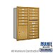 Salsbury 3711D-15GRP 4C Horizontal Mailbox 11 Door High Unit 41 Inches Double Column 15 MB1 Doors / 1 PL5 Rear Loading Private Access