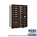Salsbury 3711D-15ZFP 4C Horizontal Mailbox 11 Door High Unit 41 Inches Double Column 15 MB1 Doors / 1 PL5 Front Loading Private Access