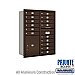 Salsbury 3711D-15ZRP 4C Horizontal Mailbox 11 Door High Unit 41 Inches Double Column 15 MB1 Doors / 1 PL5 Rear Loading Private Access