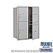Salsbury 3711D-4PAFP 4C Horizontal Mailbox 11 Door High Unit 41 Inches Double Column Stand Alone Parcel Locker 3 PL5's and 1 PL6 Front Loading Private Access